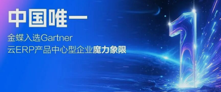中国唯一！金蝶入选Gartner®云ERP产品中心型企业魔力象限